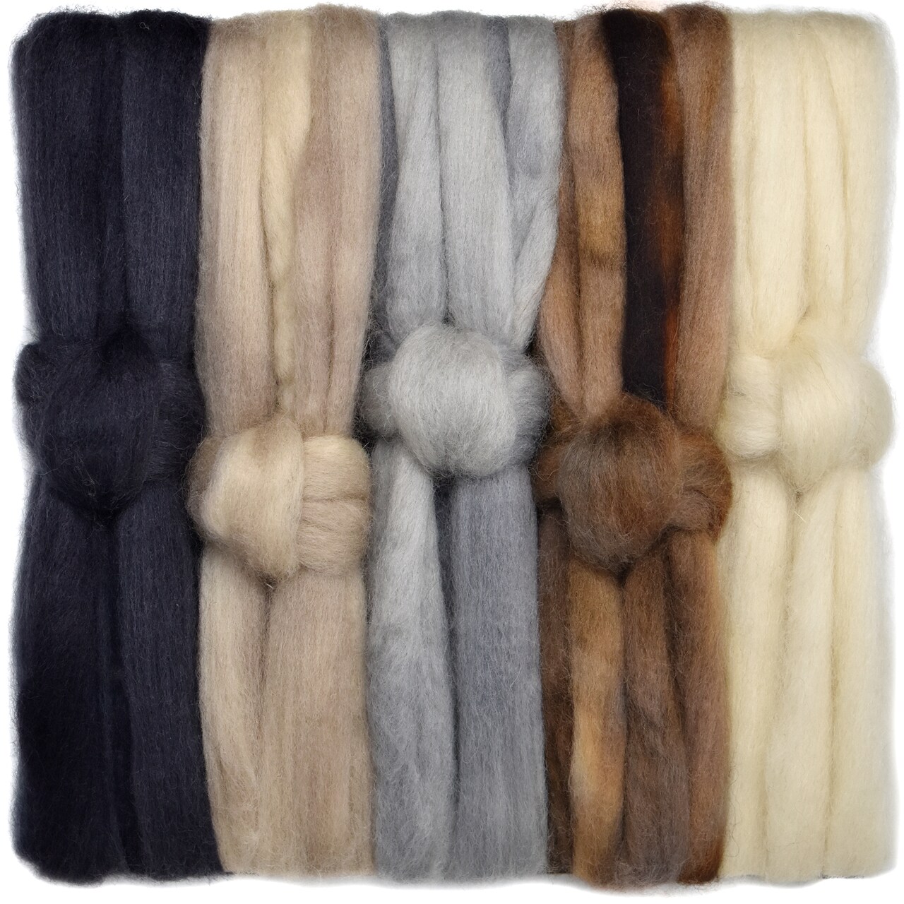 5oz BFL Hand Dyed Fiber - Soft Lustrous Wool Top Roving Pre-Drafted for Hand or Wheel Spinning, Felting, Blending, Weaving, and Crafts